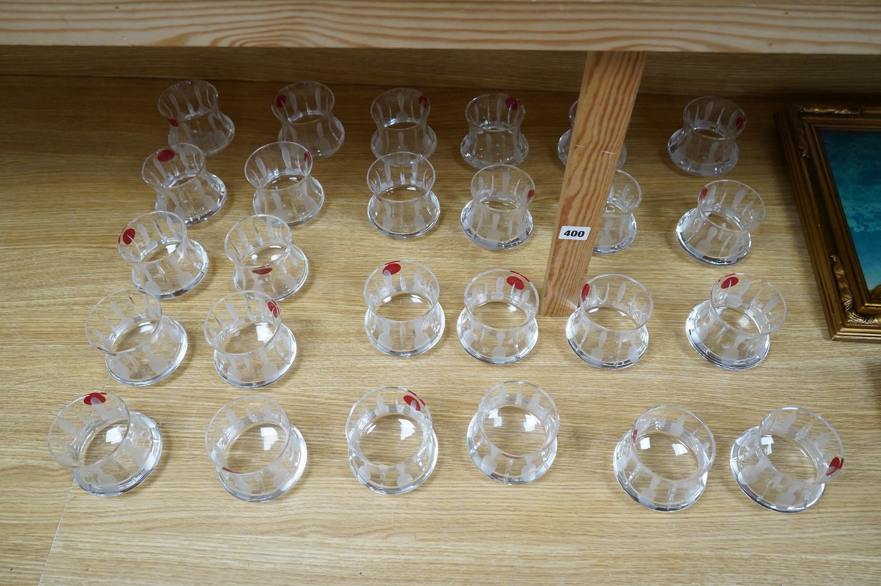 A collection of twenty five Uri Geller Crystal Collection whisky tumblers by Dickenson Crystal, 9cm high